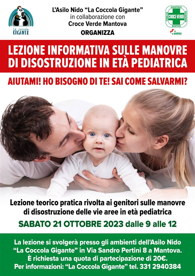 21 OTTOBRE Lezione Disostruzione in et&#224; pediatrica